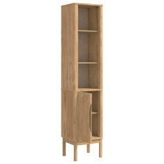 Vidaxl Visoka kopalniška omara FLORO Voskast rjav 35 x 30 x 160 cm