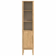 Vidaxl Visoka kopalniška omara FLORO Voskast rjav 35 x 30 x 160 cm