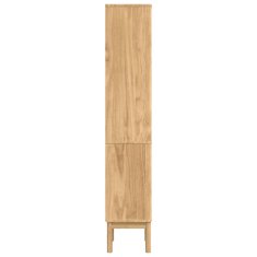 Vidaxl Visoka kopalniška omara FLORO Voskast rjav 35 x 30 x 160 cm