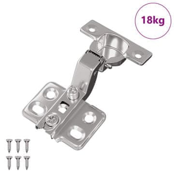 Vidaxl Tečaj 254 szt. Nikljeva 85 x 52,5 x 9,5 mm elezo