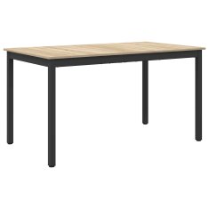 Vidaxl Jedilne mize 140 x 80 x 75 cm Inženirski les Sonoma hrast