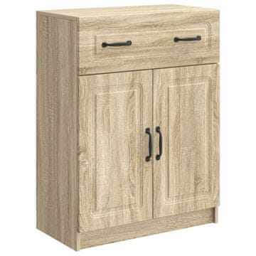 Vidaxl Strani šal Sonoma hrast 66 x 34,5 x 87 cm Inženirski les