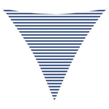Vidaxl Sončno platno Modra in bela 4,5 x 4,5 x 4,5 m
