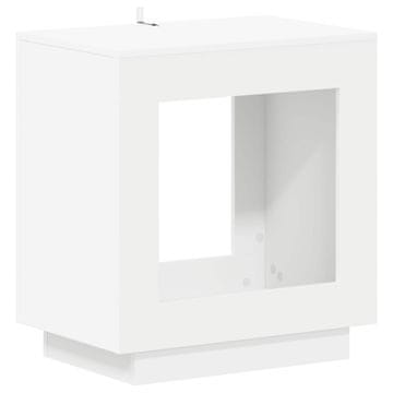 Vidaxl Stranska miza Bela 60 x 40 x 65 cm Inženirski les