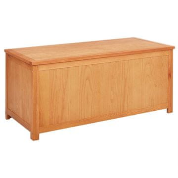Vidaxl Shranjevalna škatla 110 x 45 x 45 cm Masivno hrastovo les