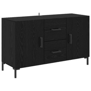Vidaxl Strani šal Črna Orehovina 100 x 36 x 60 cm Konstruiran les