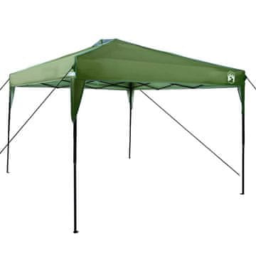 Vidaxl Nadstrešni šotor Zelena 290 x 290 x 251 cm blago