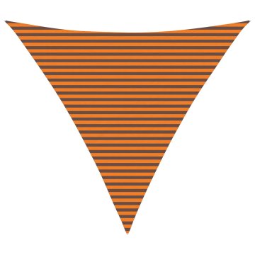 Vidaxl Sončno platno Oranžna in Rjava 6 x 6 x 6 m