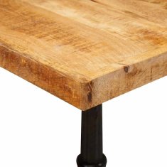 Vidaxl Bistro miza 50 x 50 x 76 cm Masiven les manga Rjava Kvadrat