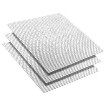 Vidaxl Mozaik zrcalnih ploščic 3 szt. srebrna 30 x 30 cm Steklo