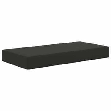 Vidaxl Zunanja sedežna blazina Črna 80 x 40 x 8 cm 100% poliester