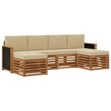 Vidaxl Sedežne garniture Masiven les akacije