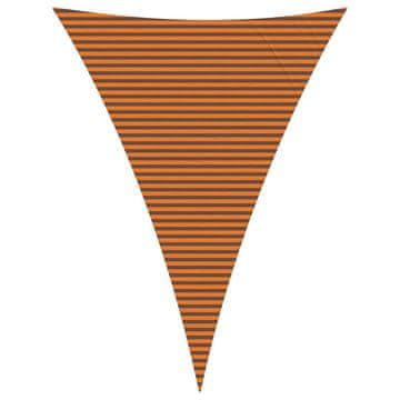 Vidaxl Sončno platno Oranžna in Rjava 5 x 7 x 7 m