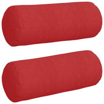 Vidaxl Blazine 2 kos blago Rdeča Premer 15 x 40 cm