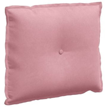 Vidaxl Poglavni vzglavnik Roza 60 x 50 cm Žametna tkanina