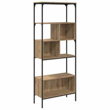 Vidaxl Knjižna omara Umetni hrast 76 x 33 x 188,5 cm Konstruiran les