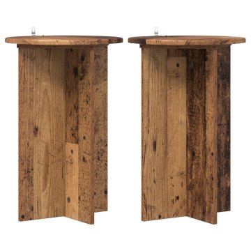 Vidaxl Stojalo za rastline 2 kos Star les Ø40 x 60 cm Inženirski les