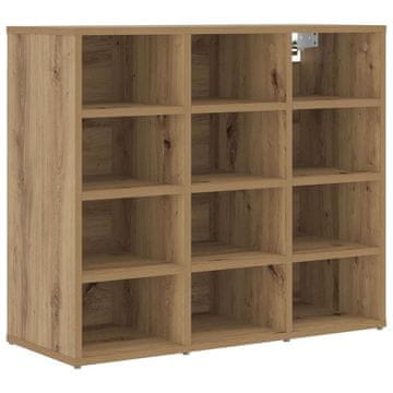 Vidaxl Omara za čevlje Umetni hrast 77,5 x 30 x 67 cm Konstruiran les