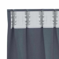 Vidaxl Zavese za zatemnitev z obroči 2 szt. Antracit 245 x 140 cm