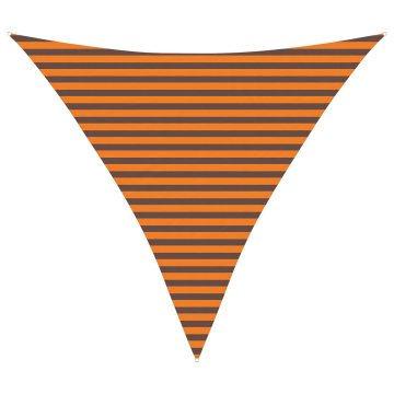 Vidaxl Sončno platno Oranžna in Rjava 3,6 x 3,6 x 3,6 m