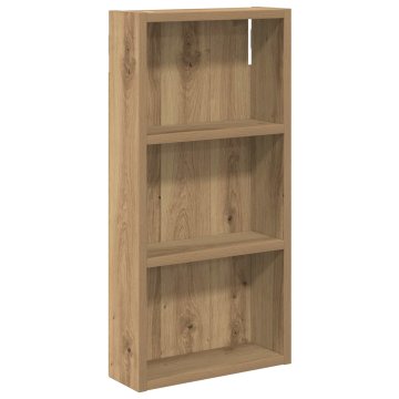 Vidaxl Kopalna stenska omarica Artisan hrast 30 x 10 x 60,5 cm