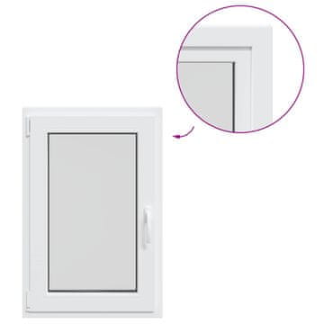 Vidaxl Notranja barva okna za klet bela RISOR 50 x 100 cm