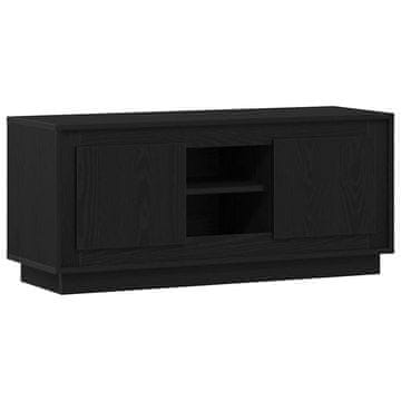Vidaxl TV omarica Črna Orehovina 102 x 35 x 45 cm Konstruiran les
