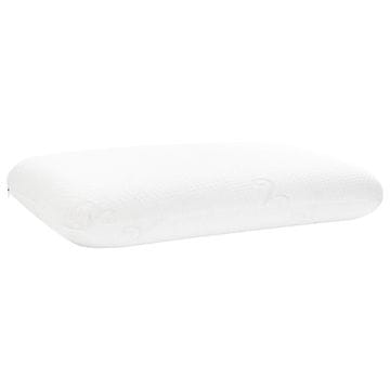 Vidaxl Vzglavnik za spanje Bela 50 x 30 x 10,5 cm Spominska pena