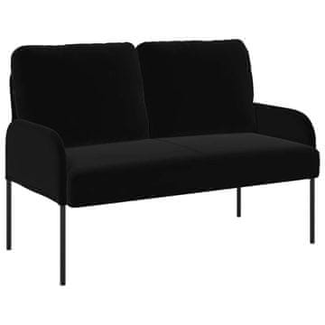 Vidaxl Sedežne garniture z blazino 110cm Črna Vezani les