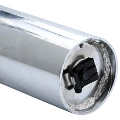 Vidaxl Plinski valj pisarniškega stola Krom 355-540 mm elezo