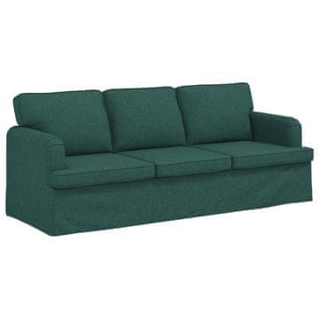 Vidaxl Kavč Temno zelena 201 x 80 x 85 cm blago