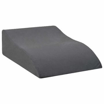 Vidaxl Blazina za noge Siva 68 x 40 x 18 cm PU pena