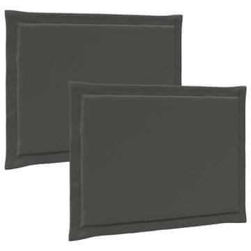 Vidaxl Sedežne blazine 2 szt. Antracit 47 x 36 x 2 cm Poliester