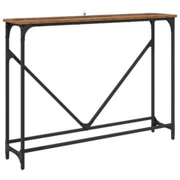 Vidaxl Konzolna miza Star les 102 x 23 x 75 cm Konstruiran les