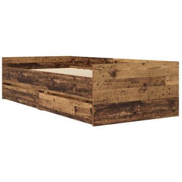 Vidaxl Konstrukcija postelje Star les 100 x 200 cm Masivno borovo les
