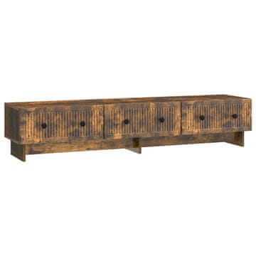 Vidaxl TV omarica Dimljen hrast 147 x 34,5 x 30 cm Inženirski les