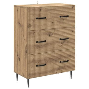 Vidaxl Predalna omara Artisan hrast 66 x 34,5 x 89,5 cm Inženirski les