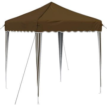 Vidaxl Zložljivi šotor za zabave 195 x 195 x 245 cm Taupe