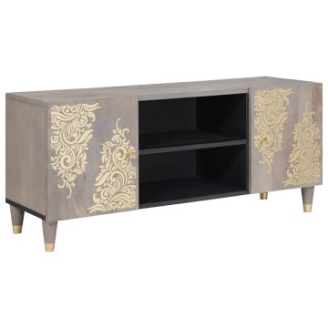Vidaxl TV omarica Siva 105 x 33 x 46 cm Masiven les manga