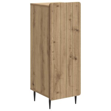 Vidaxl Strani šal Artisan hrast 34,5 x 33 x 92 cm Inženirski les