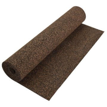 Vidaxl Cev plute Rjava 1000 x 100 cm Plutovina in guma