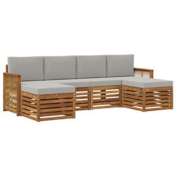 Vidaxl Sedežne garniture Masiven les akacije