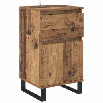 Vidaxl Strani šal s predalom Star les 35 x 40 x 70 cm Konstruiran les