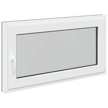 Vidaxl Okno za klet RISOR 110 x 70 cm PVC in steklo Antracit