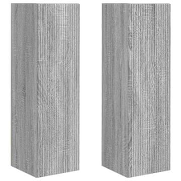 Vidaxl TV stenska omara 2 szt. Siva Sonoma 30 x 31 x 100 cm