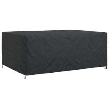Vidaxl Prevleka za pohištvo Enobarvno Črna 270 x 180 x 90 cm 210D