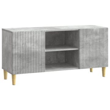 Vidaxl TV omarica Betonsko siva 102 x 34,5 x 50 cm Inženirski les