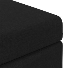Vidaxl Stolica Črna 41 x 41 x 40 cm Tkanina in obdelano les