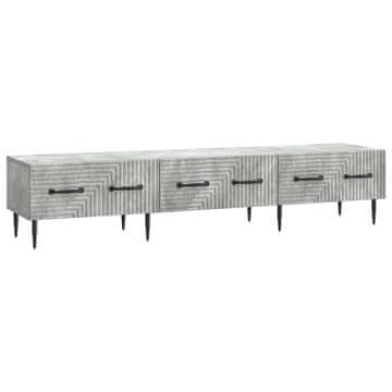 Vidaxl TV omarica Betonsko siva 147 x 34,5 x 30 cm Inženirski les