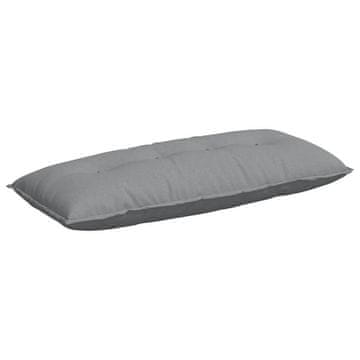 Vidaxl Poglavni vzglavnik Svetlo siva 120 x 19 x 50 cm blago